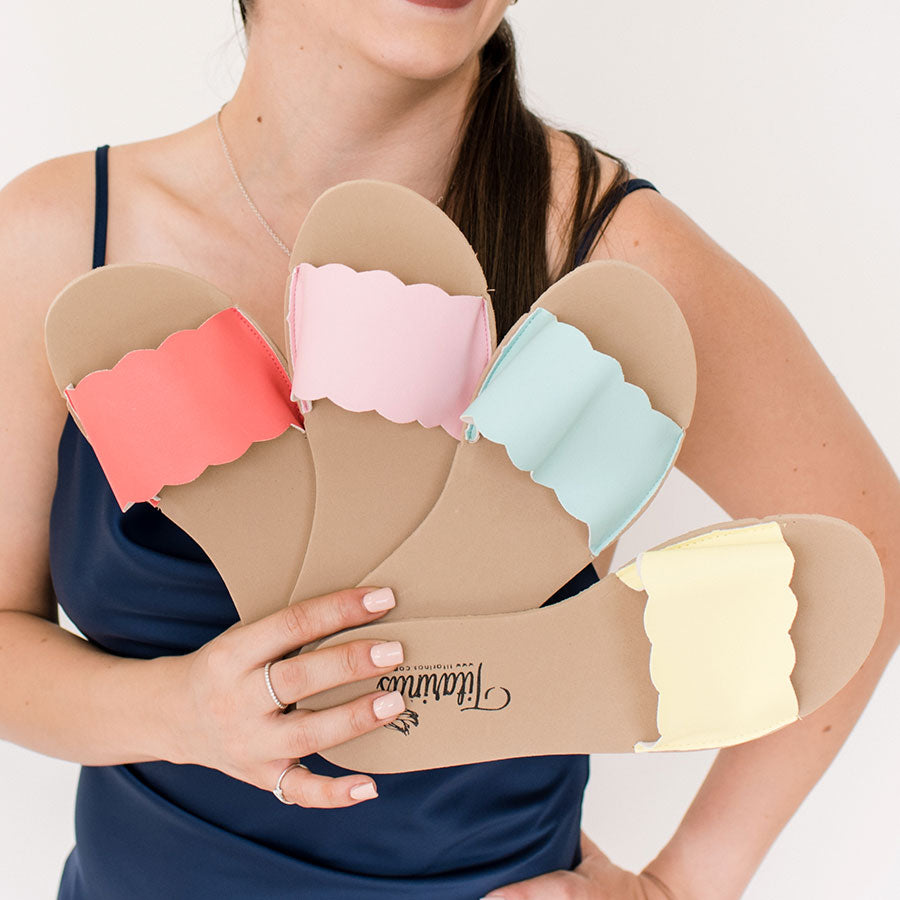 Sandalias delicadas para shop festa